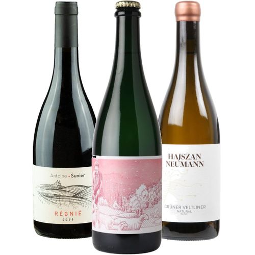 Vinlåda - Naturvin 3 flaskor