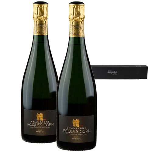 Jacques Copin Brut Tradition 2 flasker + Gratis Champagne sabel