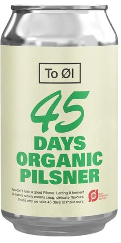 To Øl, 45 Days Organic Pilsner 33 cl.