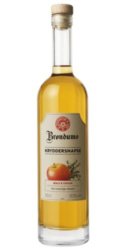 Brøndums kryddersnapse æble & timian 50 cl.