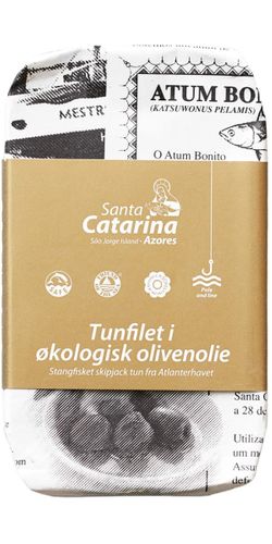 Grøndals, Tunfilet i økologisk olivenolie 120 g.