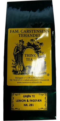 Carstensens Tehandel, Sencha Lemon Ingefær - The
