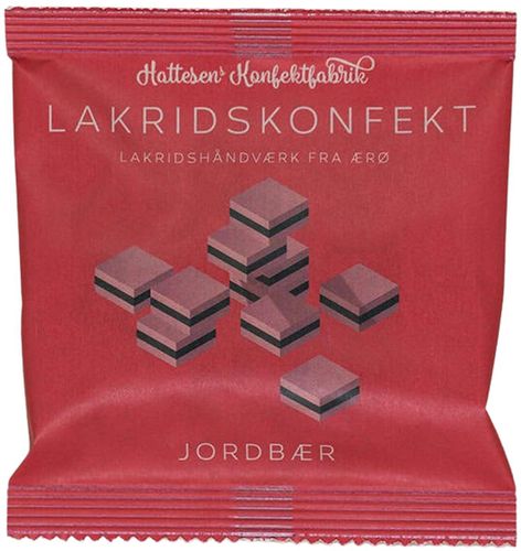 Hattesen Lakridskonfekt, Jordbær (pose)