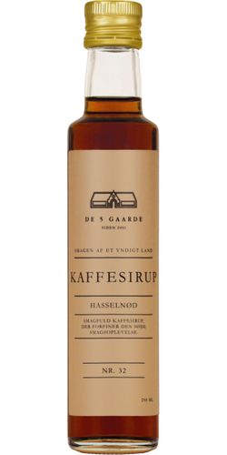 DE 5 GAARDE, Kaffesirup Hasselnød