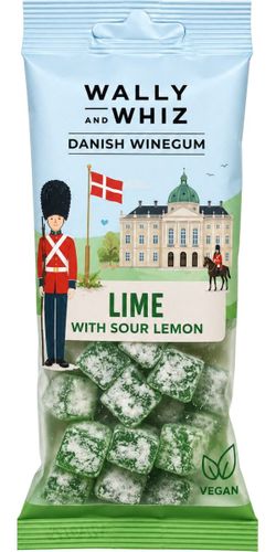 Wally & Whiz, Lime med sur citron - 57g pose - Vingummi