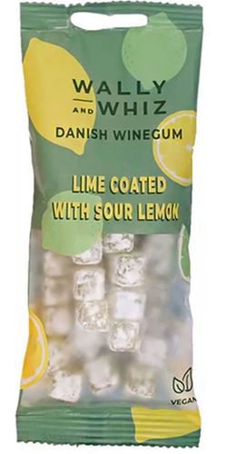 Wally & Whiz, Lime med sur citron - 57g pose - Vingummi