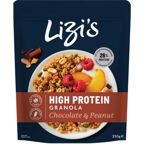 Lizi's, High Protein Choc & Peanut
