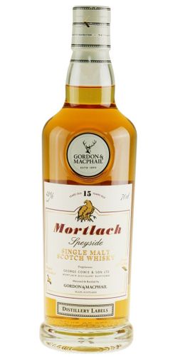 Gordon & Macphail Mortlach Distillery labels 15 års