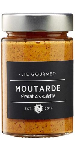 Lie Gourmet, Mustard Piment d ́Espelette/Chili (200g) - Senap