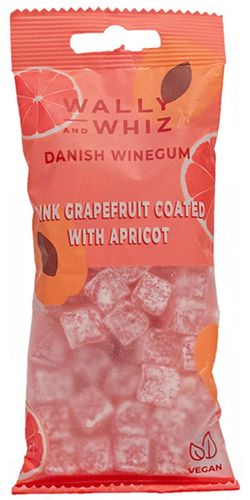 Wally & Whiz, Pink grapefrugt med abrikos - 57g pose - Lakrits