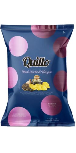 Quillo, Chips med Eddike og Sort Hvidløg 45 g.