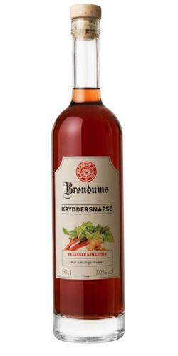 Brøndums Kryddersnapse Rabarber og Ingefær 50 cl.