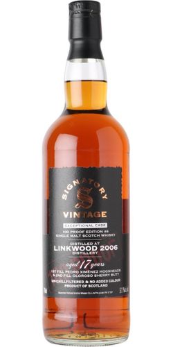 Signatory Vintage 2006 Linkwood Exceptional cask
