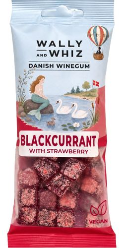 Wally & Whiz, Solbær med jordbær - 57g pose - Vingummi