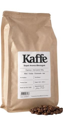 Super Aroma Ekologisk Espresso 500 g. (Hela bönor)