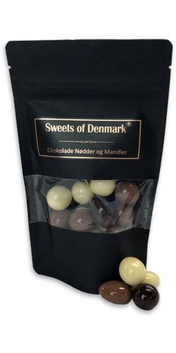 Sweets of Denmark - Blandede Nødder og Mandler i pose - Nöttemix