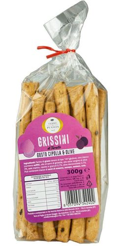 Gourmeture/Grissini med løg og oliven - pose 300 g
