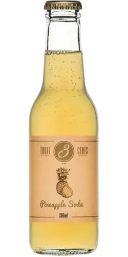 Three Cents Pineapple Soda 20 cl - BEDST FØR: 06.11.2026