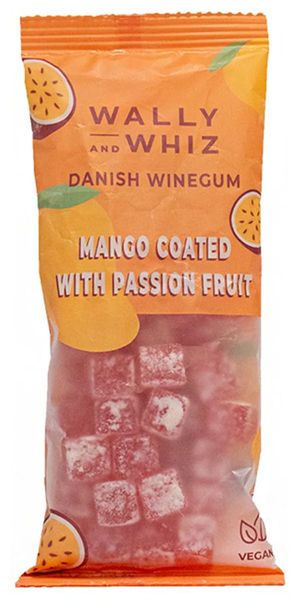 Wally & Whiz, Mango med passionsfrugt - 57g pose - Vingummi