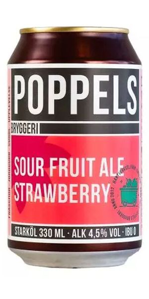 Poppels, Sour fruit ale Strawberry - Öl